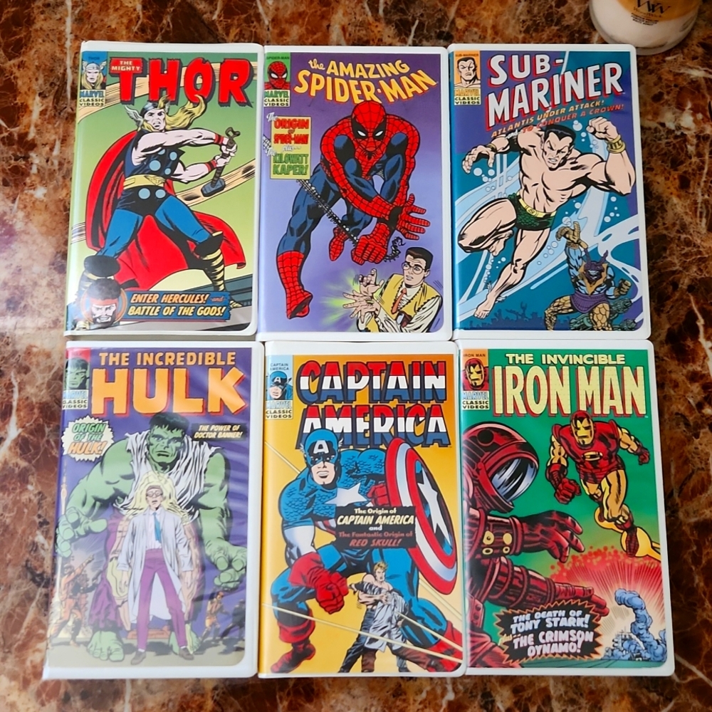 vintage comic vhs tapes unsealed